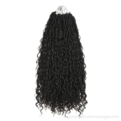 river locs Synthetic Crochet Braids Hair Passion Twist River Goddess ombre Braiding Hair Extension Brown Faux Locs With Curly